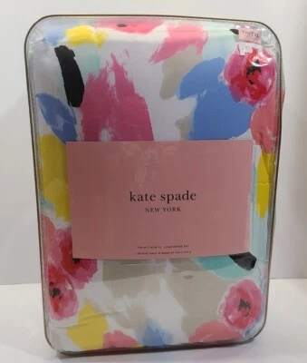 Kate Spade PAINTBALL FLORAL TWIN /  Twin XL Comforter Set BRAND NEW multicolor - Image 1 of 3