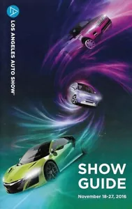 2016 Greater LOS ANGELES LA AUTO SHOW Program CAR GUIDE Map 2017 Models - Picture 1 of 1