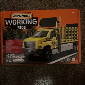 MatchBox Working Rigs Set of 4 Mobile Crane Cement King Road Grader Attenuator - Picture 1 of 2
