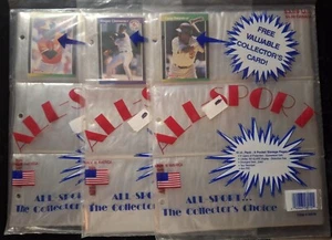 Three 10 Ct ALL-STAR 9 Pocket Pages & 1989 Donruss Cards: GWYNN MURRAY CLEMENS - Picture 1 of 5