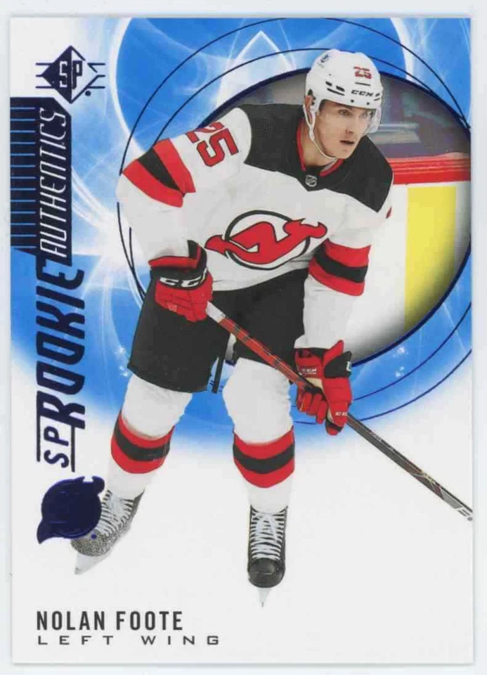 2020 20-21 SP ROOKIE AUTHENTICS BLUE PARALLEL DEVILS NOLAN FOOTE #126 RC - Image 1 of 1