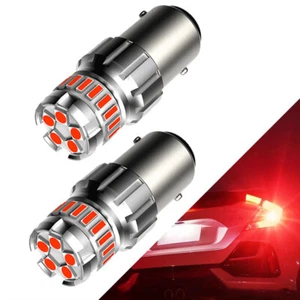 1157 Car LED Bulbs Red Tail Stop Brake Turn Signal Light 2057 2357 7528 BAY15D - Picture 1 of 12