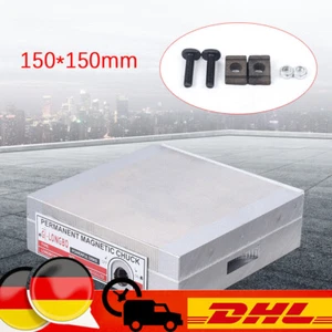 150*150 mm Permanente Magnetspannplatte Magnetfutter Magnettisch Schleifmaschine - Bild 1 von 9