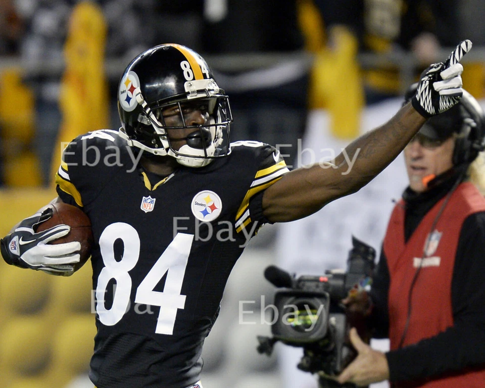 Antonio Brown - Antiguo receptor ancho Steelers 8X10 reimpresión de fotos Foto 1 de 1