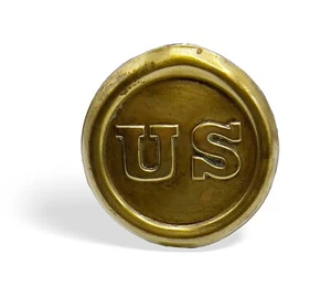 Excellent Undug Civil War, US Cavalry Brass Horse Bridle Rosette, Scarce Find! - Picture 1 of 6