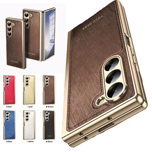 Luxury Plating Slim Shockproof Case + Tempered Glass For Samsung Z Fold 7/6/5/4 - Picture 1 of 72