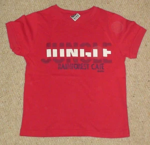 Rainforest Cafe Jungen Rot Grafik T-Shirt - Klein 6yrs - Bild 1 von 1