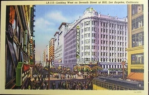 Los Angeles, California - Looking West on Seventh Street at Hill- Unposted - Picture 1 of 2