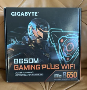 GIGABYTE B650M GAMING PLUS WIFI AM5 LGA 1718 AMD B650 MATX DDR5 - NEW SEALED - Picture 1 of 4