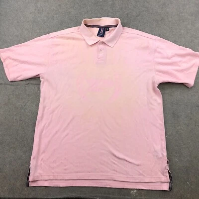 Camisa Polo Vintage Phat Farm Hombres 2XL Rosa Rayas Logo Grande Hip Hop Y2K Foto 1 de 4