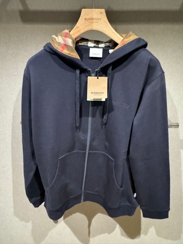 Burberry black Hoodie L new with labels cotton Monogramma more size available