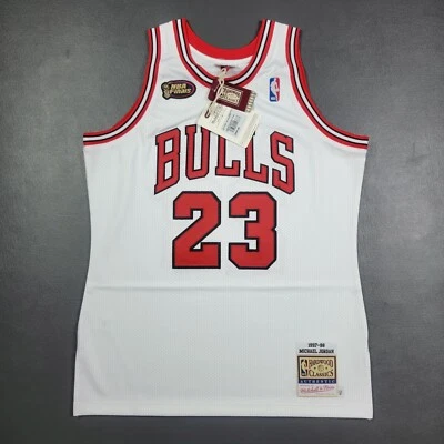 100% Authentic Michael Jordan Mitchell Ness 97 98 Finals Bulls Jersey Size 44 L - Image 1 of 4