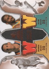 2007-08 SP Rookie Threads Basketball DUAL JERSEY WW Brandan Wright Julian Wright