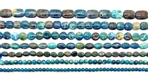 Natürlicher blauer Apatit RUNDE OVALE KREISE QUADRATE RECHTECKE Klasse AAA - Bild 1 von 10