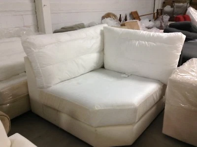 Sofá sofá Pottery Barn Comfort pieza seccional CUÑA SIN FUNDA CAJA POLI Foto 1 de 4