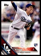 2016 Topps RC Non Auto Kenta Maeda Rookie Card Los Angeles Dodgers #429