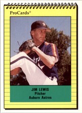 1991 Auburn Astros ProCards #4269 Jim Lewis