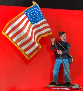 Union Sergeant Flagbearer 20th Maine Rgt King & Country CW093 American Civil War - Picture 1 of 19