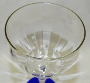 Weston Louie Set of 6 Water Goblets - Blue Base - Picture 1 of 4