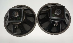 Eminence 15" Square Magnet Woofer Speakers 8 ohm 6~7916 Set of 2 Vtg - Picture 1 of 11