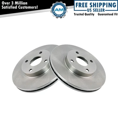 Front Disc Brake Rotor Pair Set for Mazda Protege Escort Tracer - Image 1 of 3