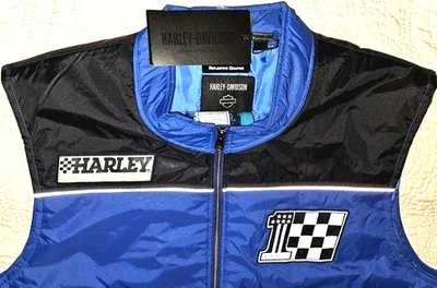 NEW HARLEY-DAVIDSON-MENS SIZE 3XL, #1 VICTORY REFLECTIVE FULL-ZIP VEST-MSRP $140 - Image 1 of 4