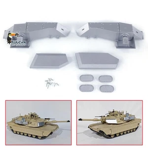 Parti Decorative Metallo per Stallone Scala Lunga 1/16 RC Serbatoio M1A2 Abrams 3918 Modello - Foto 1 di 7