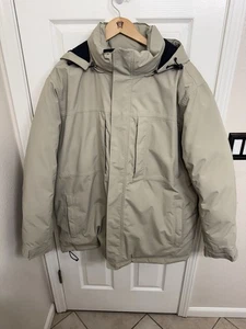 Eddie Bauer Herren Parka mit Gänsedaunenfüllung wasserdicht beige XXL - Bild 1 von 16