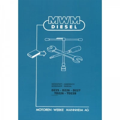MWM Motor D225 D226 D227 TD226 TD228 Traktor Werkstatthandbuch - Bild 1 von 3