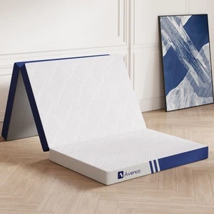 Folding Mattress Twin XL, Trifold Mattress 4 Inch Memory Foam for Guest Room/... - Picture 1 of 7