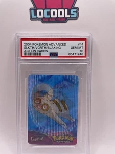 PSA 10 Gem Mint 2004 Pokémon Action Card Slaking lenticular - Picture 1 of 2
