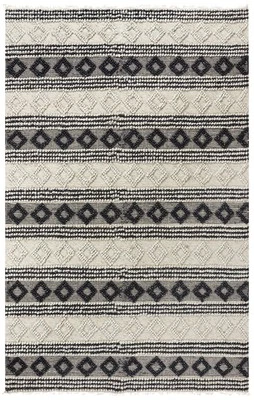 7x10 Rizzy Rugs Ivory Striped Lines Rows Area Rug CPI104 - Aprx 7' 6" x 9' 6" - Image 1 of 2