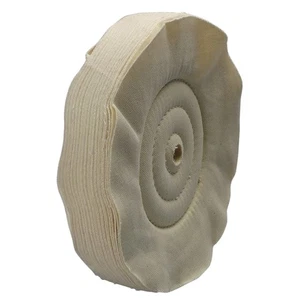 10" Dia Canton Flannel Buffing Wheel, fits 3/4"-7/8" arbor, #8455-73 - Picture 1 of 1