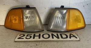 1990-1991 Honda Civic Si Hatchback Stanley Factory Corner Lights OEM EF Rare  - Picture 1 of 7