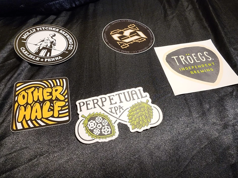 Lote de 5 pegatinas de cervecería Foto 1 de 1