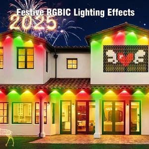 100FT Permanent Outdoor Eaves Light Smart RGB IC Waterproof With APP Control Kit - Picture 1 of 18