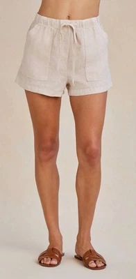 Bella Dahl Women's Linen Pocket Short Size M - Image 1 of 4