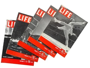 Vintage Life Magazine 5 Lot 1938 1939 Januar Februar November - Bild 1 von 19