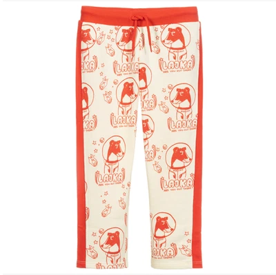 Joggers Mini Rodini marfil y rojo 6-7 Foto 1 de 4
