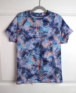Athleta Girl Mock Neck Rashguard Tropics Tie Dye Blue Coral Purple UPF 50+ Sz 16 - Picture 1 of 4