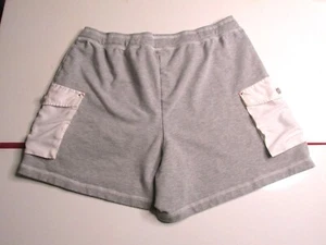 CATALINA Active Shorts Women Size Large Gray Stretch Flap Pockets VINTAGE 90'S - Picture 1 of 8
