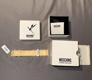 Vintage 1990s Designer MOSCHINO Hours & Minutes Watch + Box - Picture 1 of 5