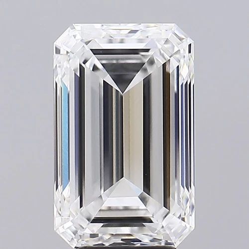 Certified Lab Grown Diamond Emerald CVD/HPHT Loose Diamond 2.01Ct F VS1 IGI - Image 1 of 4