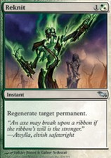 1x Reknit NM, English MTG Shadowmoor