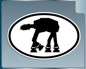 AT-AT WALKER EURO DECAL Vinyl Decal Car Truck Window Star Wars Sticker - Foto 1 di 1