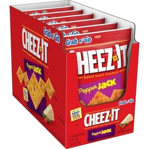 Cheez-It Baked Snack Crackers Pepper Jack 3 oz (Pack of 6) - Picture 1 of 7