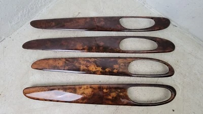 Jaguar XJ8 2004-2007 OEM MADERA GRANO DELANTERO TRASERO IZQUIERDO PUERTA DERECHA BISEL EMBELLECEDOR Foto 1 de 4