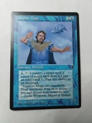 MTG Vodalian Mage Fallen Empires 30a Regular Common - Uncirculated - Image 1 of 3