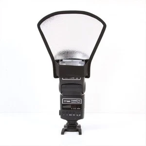 Flash Speedlite Diffuser Silver White Reflector Light For Canon 540EZ 430 420EX - Picture 1 of 3
