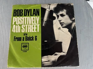 Bob Dylan 45/Picture Sleeve Positively 4th Street/From a Buick 6 COLUMBIA RECORD - Picture 1 of 10